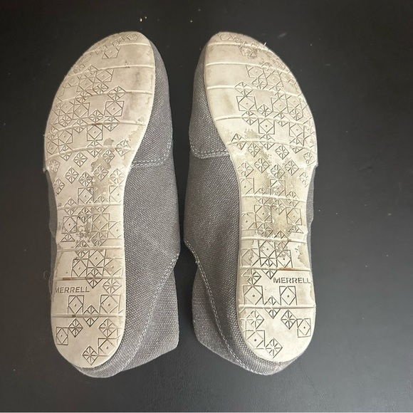 MERRELL Gray Inde Canvas Slip On Shoes Women's‎ Size 7 Flat Casual Loafers - Picture 8 of 9